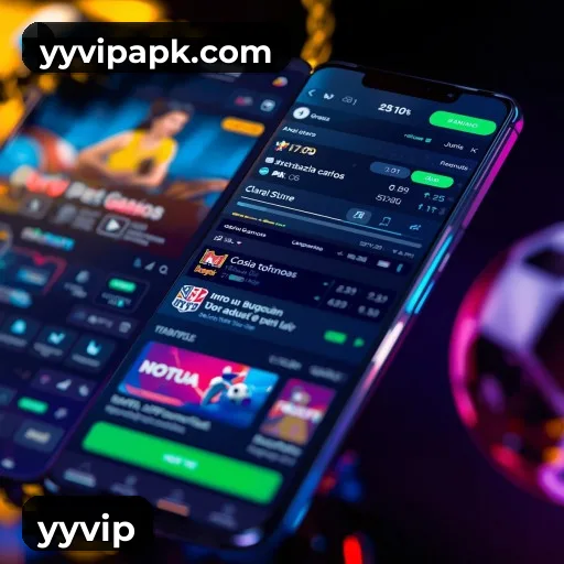 Aplicativo móvel yyvip para iOS e Android
